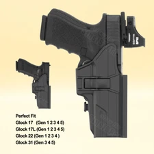 OWB G22 Holster For Glock 22 31 17 gen3 4 Glock 17 17L 31 Gen5 9mm Holster