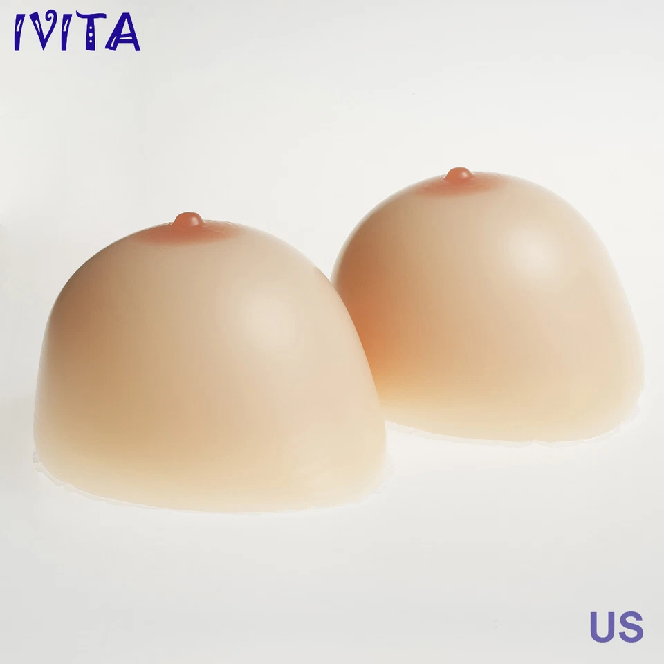 Silicone Breast Forms Enhancer Drag Queen Fake Boobs Bush Up Ladies G-KK Cup NEW - Image 4 of 4