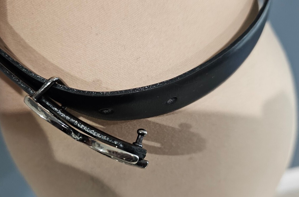 Vintage DOLCE & GABANNA Women Reversible Black Brown Skinny Leather Belt 32 Vintage DOLCE & GABANNA Women Reversible Black Brown Skinny  main image 3