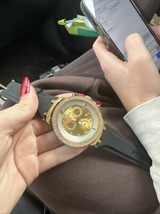 Authentic Iced Out Men's Joe Rodeo Diamond Watch 2.2ct Yellow Gold Plated Master JJM4