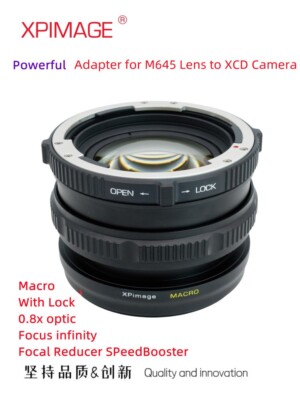 XPIMAGE 0.8x Macro Adapter for Mamiya 645 M645 Lens to Hasselblad XCD X2D Camera