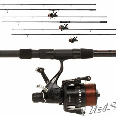 Spar Set 3 x Mitchell Karpfen Set Neuron COMBO 3,0LBS Rute & Freilauf Rolle Kva