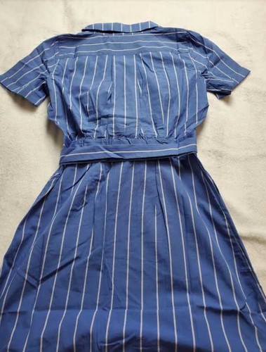 Camicia donna 2 J Crew toppa tasca cotone popeline abito a righe nuova - Foto 9 di 11