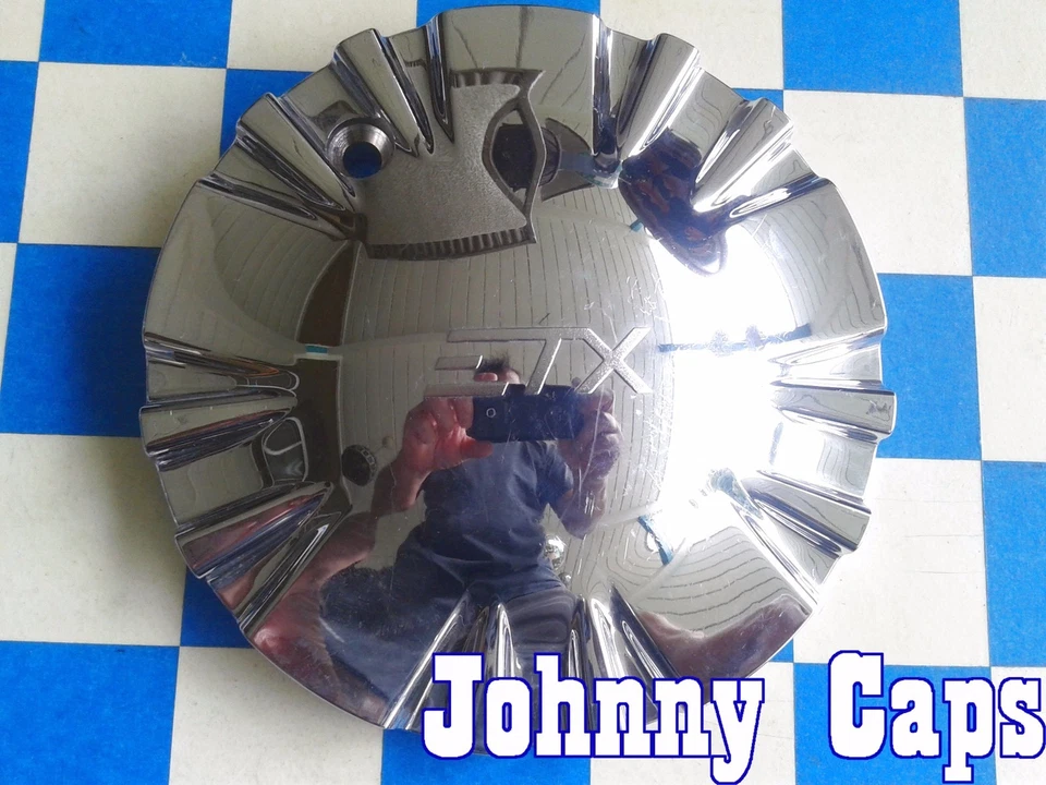 Ruedas ETX [43] Tapas centrales cromadas # CAP 236A Tapa central de rueda personalizada (1)   Foto 2 de 4