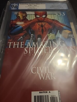 The Amazing Spider-Man #533 Marvel Comics Aug 2006 Signed By Ron Garney PGX 9.6