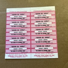 1 JUKEBOX TITLE STRIP  Sonny Curtis Good Ol Girls/So Used To Loving You