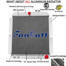 3-row Aluminum Radiator Fit 1947-54 Chevy Pickup 3100 3600 3800 Truck Suburban