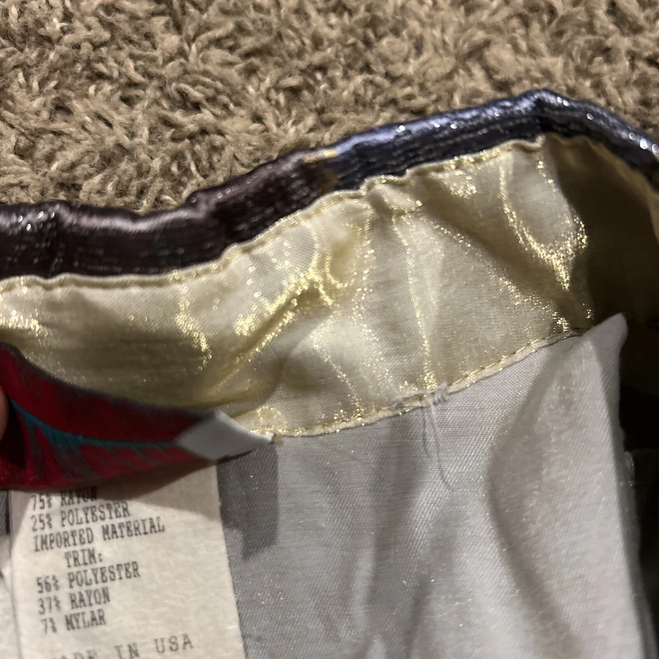 City Girl Sport Womens vintage Long sleeve button up Gold Top size 10 A35 - Image 3 of 4