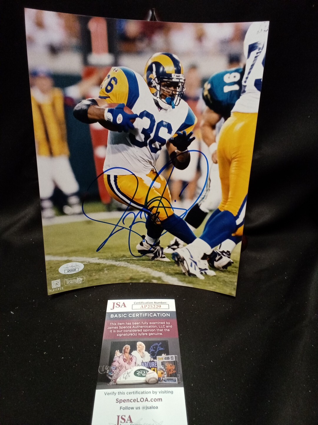 Jerome Bettis Autographed Signed Los Angeles Rams 8x10 Photo JSA -1 # 