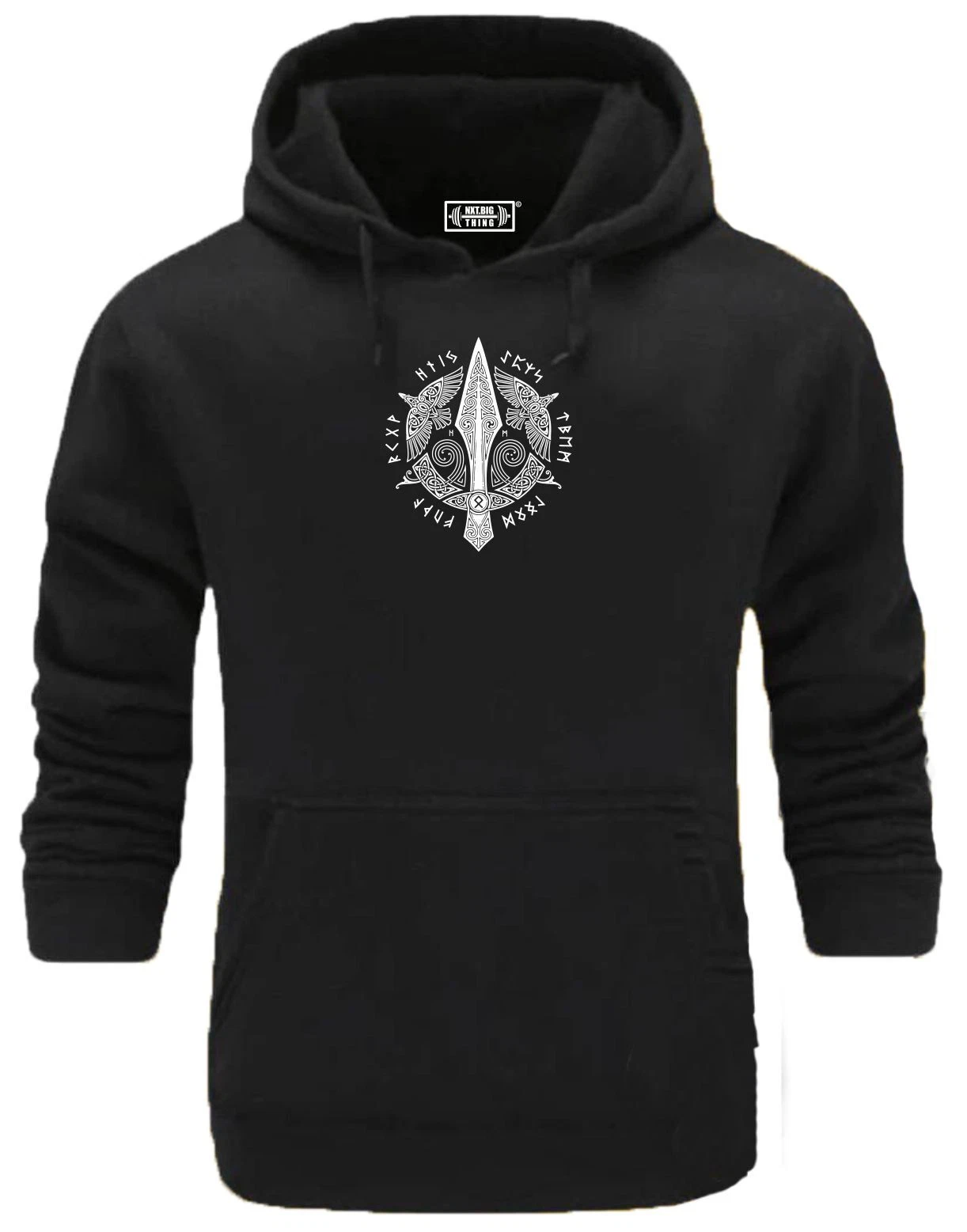 Odin Spear Hoodie Gym Clothing Bodybuilding Workout Exercise Boxing Vikings Top
Opens in a new windo