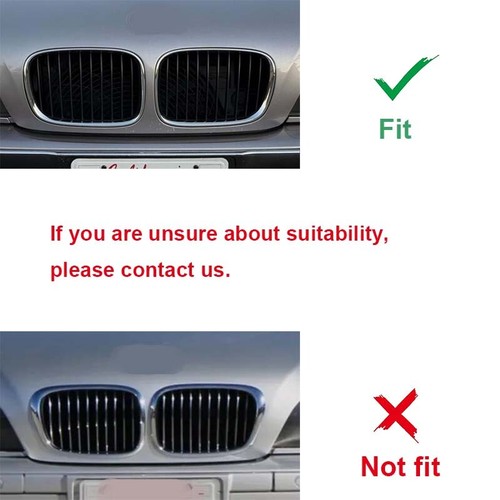 Black Front Grille Grill for BMW 5 Series E39 528i 540i Pre-lci 1997-1999 - Picture 2 of 8