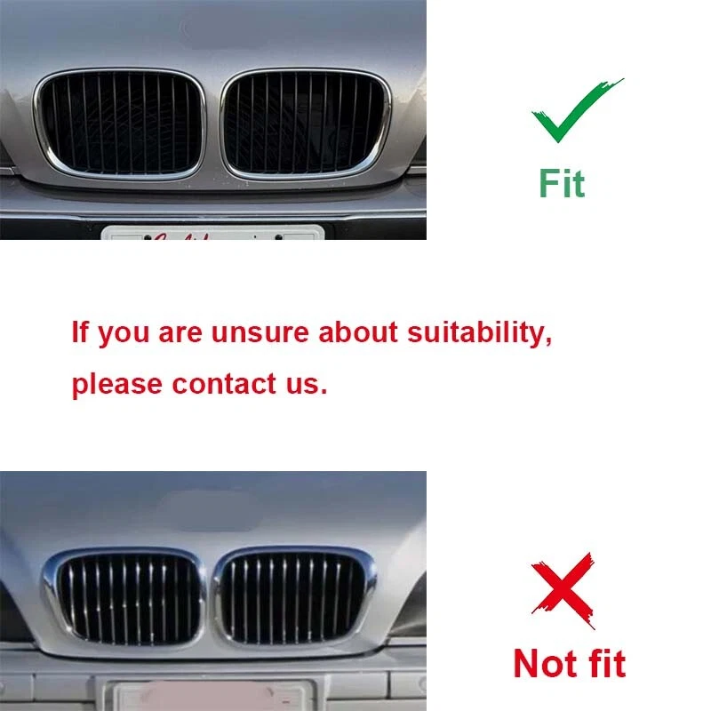 Parrilla delantera negra para BMW Serie 5 E39 528i 540i Pre-lci 1997-1999 Foto 2 de 4