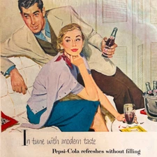 1953 Pepsi Cola Soda Pop Advertisement Carbonated Beverage Vintage DWWW13