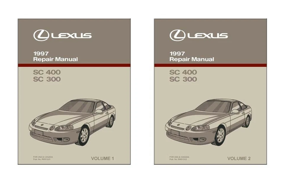 1997 Lexus SC 300 SC 400 Shop Service Repair Manual Book