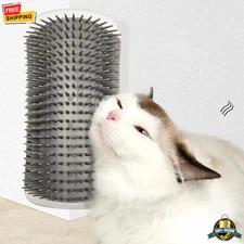 1 pc Cat Corner Grooming Brush – Self-Scratcher, Hair Removal & Massage Comb