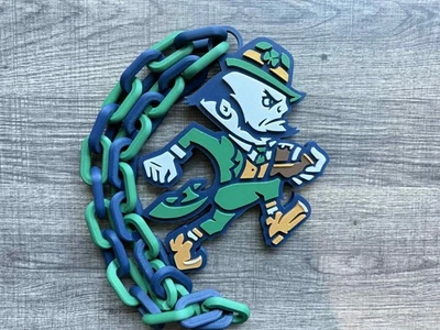 UNK Notre Dame Fighting Irish Logo Oversized Necklace, Hype Chain V3 [Made To Order]