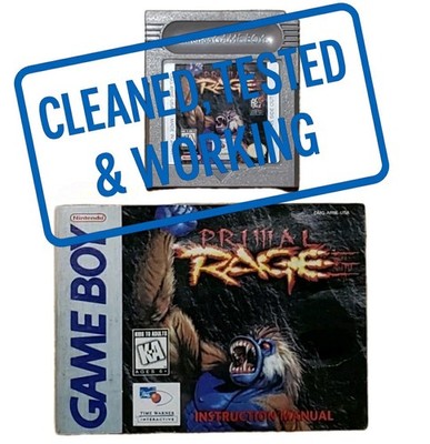 Primal Rage Nintendo Game Boy 1994 With Booklet Vintage Video Game
