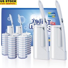 Disposable Toilet Brush Cleaning System W/ Refills Wall Mounted Wand Kit New