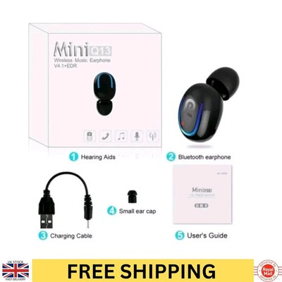 Q13 Mini Bluetooth Headset Wireless Kopfhörer V4.1 One Touch Musik Ohrhörer 