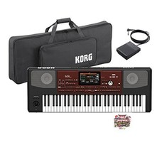 KORG Pa700 Arranger Keyboard with Case and Pedal Set 