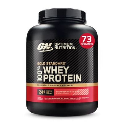 Optimum Nutrition Gold Standard 100% Whey Strawberries and Cream Flavor 5lb NEW
