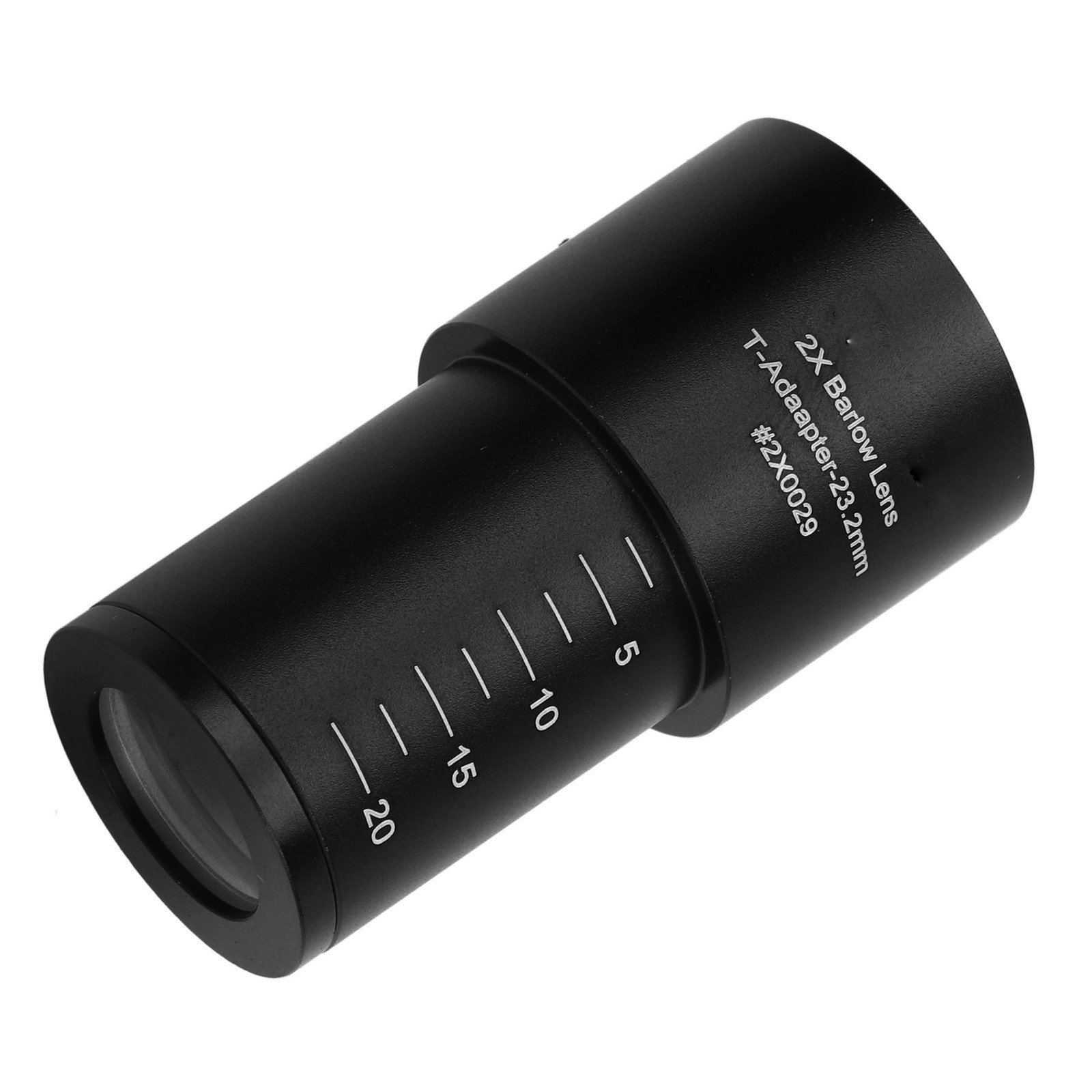 2X Multiplier Eyepiece Lens 23.2mm Universal Body Microscope Objective Lens For