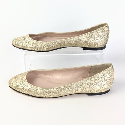 Paul Mayer Attitudes Must Ot Gold Women's Leather Slip-On Ballet/Flats size 7B