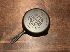 Vintage Griswold Cast Iron Skillet Frying Pan # 5 Large Block Logo - Restored
