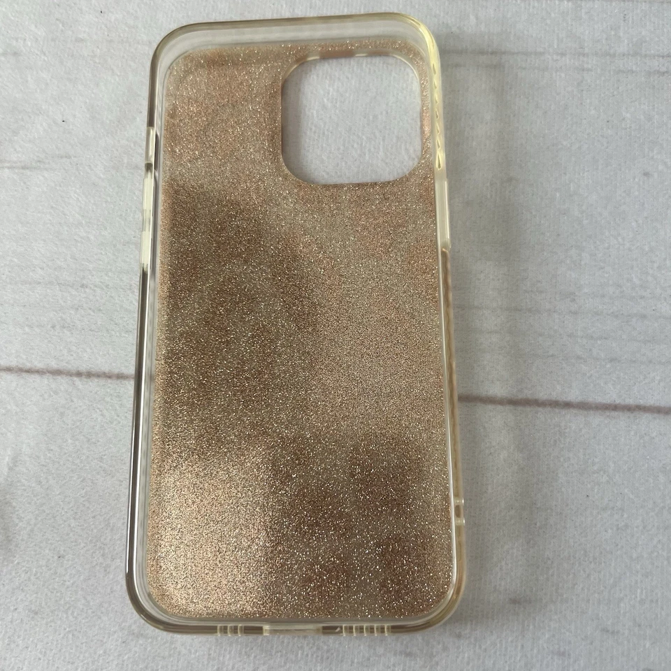 Funda con adorno de espejo brillante con brillo de leopardo para iPhone 13 Pro 6,1 pulgadas Foto 2 de 4