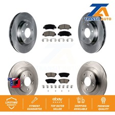 [Front+Rear] Disc Brake Rotors And Ceramic Pads Kit For Mitsubishi Eclipse Cross