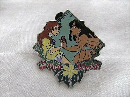 HTF OLD Disney Pin Magical Musical Moments #29 Two Worlds Jane and Tarzan Song