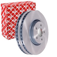2X FEBI BREMSSCHEIBEN Ø320mm VORNE PASSEND FÜR FORD FOCUS KUGA TOURNEO TRANSIT
