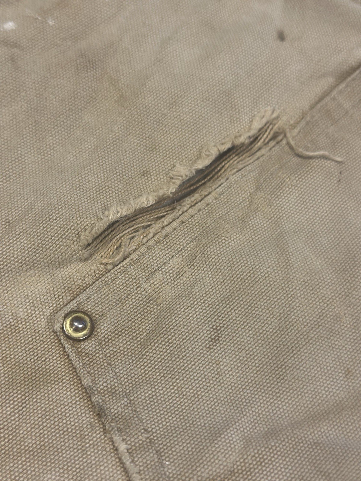 Vintage Carhartt Trousers Mens W33 L32 Brown Double Knee Carpenter Made In USA* thumbnail 11