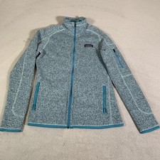 Patagonia Better Sweater Jacket Womens Small Blue Full Zip Fleece Hiking Ladies