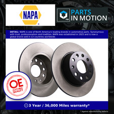 2x Brake Discs Pair Solid fits SEAT ATECA KH7 Rear 2016 on 272mm Set NAPA New