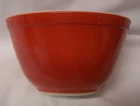 Pyrex Earth Tones # 401 Rust /Red Color Mixing Bowl. 1.5 Qt. Made 1975-1976 Rare