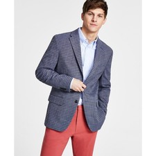 Tommy Hilfiger Mens Modern Fit Check Sport Coat 44 L NEW 295 CNRA1ATG0569