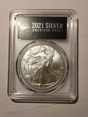 #ad 2021 SILVER EAGLE TYPE 2 PCGS MS70 FIRST DAY OF PRODUCTION $97.50