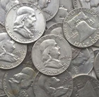 Franklin Half Dollar 90% Silver United States Silver Bullion Vintage Coin
