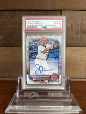2025 Bowman 1st JJ Wetherholt Chrome Auto Mini Diamond Refractor /100 PSA 10