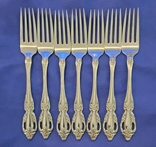 Oneida Raphael  Dinner FORKS Distinction Deluxe Stainless Set of 7