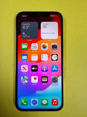 Apple iPhone  12 Pro Max - 128GB -Gold (AT&T) Cracked Camera/Non OEM/Bad Face ID