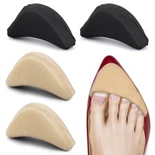 2Pairs Shoe Filler Inserts Soft Sponge Adjustable Toe Pads Make Shoes Fit Women