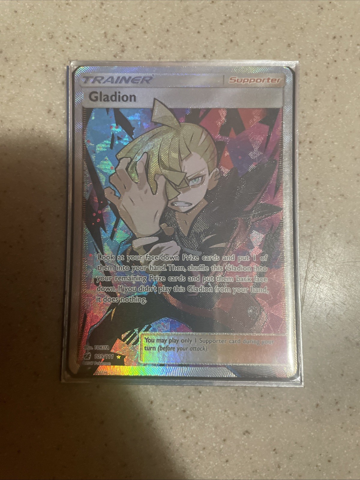 Gladion 109/111 - S&M Crimson Invasion - Pokemon TCG - NM