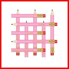 50Pcs - Baby Shower Sharpened Half Pencils with Erasers, Pre-sharpened Pencil...