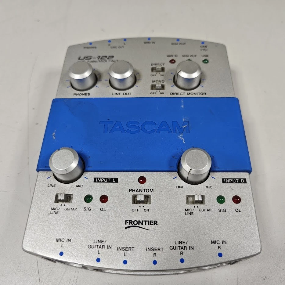 Tascam US-122 Audio/Midi Interface - Ungeprüft, Für Teile / Reparatur - Bild 4 von 4