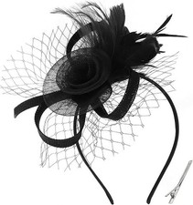 Fascinators Hats for Women Tea Party Hat with Feather Fascinator Hat Headband De