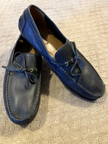 Scarpe mocassini Clarks Ashmont Edge da uomo in pelle nera slip on da guida 9 5