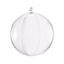 4pcs 5 1/2-inch 140mm Clear Plastic Ornaments Ball