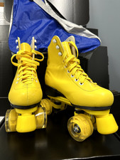 Wiwiy yellow, size 36 girls Roller Derby Skates, used, fair condition
